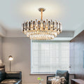 Lustre Cristal Doré à Étages — Ø60 cm